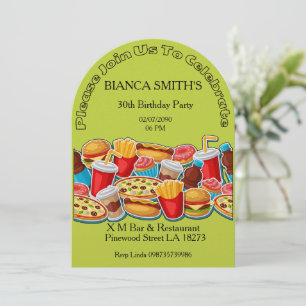 Invitation Fête d'anniversaire adulte
