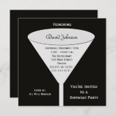 Invitation Fête d'anniversaire adulte (Devant / Derrière)