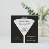 Invitation Fête d'anniversaire adulte (Debout devant)