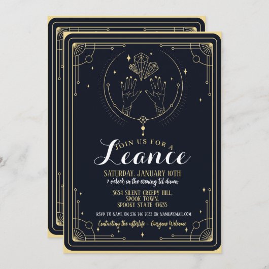 Invitation Fête d'anniversaire adulte (Devant / Derrière)