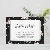 Invitation Fête d'anniversaire adulte d'été tropical moderne (Debout devant)