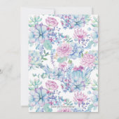 Invitation Fête d'anniversaire adulte d'été tropical moderne (Dos)