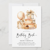 Invitation Fête d'anniversaire adulte mignonne tout âge (Devant)