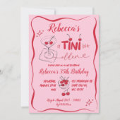 Invitation Fête d'anniversaire adulte un peu plus âgée Pink R (Devant)