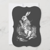 Invitation Fête d'anniversaire Alice au pays des merveilles s (Dos)