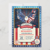 Invitation Fête d'anniversaire américaine (Devant)