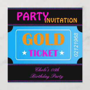 Invitation Fête d'anniversaire amusante Filles adolescentes P
