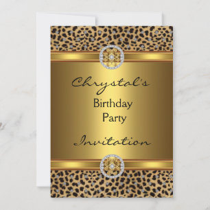 Invitation Fête d'anniversaire Animal sauvage Bijo
