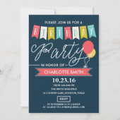 Invitation Fête d'anniversaire | Anniversaire (Devant)