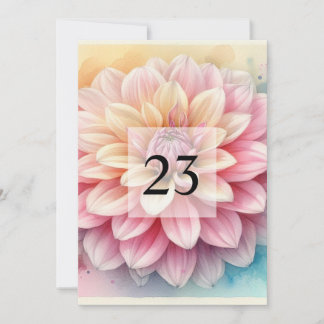 Invitation Fête d'anniversaire aquarelle de verdure florale é