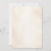 Invitation Fête d'anniversaire Aquarelle Pêche Fleurs blanche (Dos)