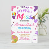 Invitation Fête d'anniversaire Art Party - Anniversaire de l' (Debout devant)