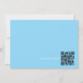 Invitation Fête d'anniversaire au bord de la piscine Code QR (Dos)