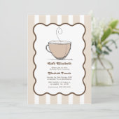 Invitation Fête d'anniversaire au Café (Debout devant)