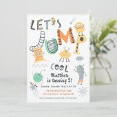 Invitation Fête d'anniversaire au parc de trampoline Jump Cut (Debout devant)