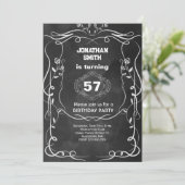 Invitation Fête d'anniversaire au whisky (Debout devant)