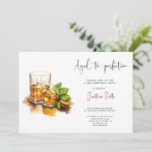 Invitation Fête d'anniversaire au whisky à la perfection (Debout devant)