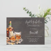 Invitation Fête d'anniversaire au whisky à la perfection (Debout devant)