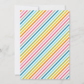 Invitation Fête d'anniversaire aux céréales (Dos)