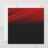 Invitation Fête d'anniversaire aux traînées lumineuses rouges (Dos)