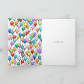 Invitation Fête d'anniversaire avec ballons (Intérieur)