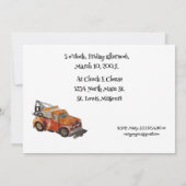 Invitation Fête d'anniversaire avec épave (Dos)