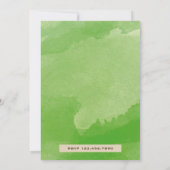 Invitation Fête d'anniversaire avec lanterne verte rustique v (Dos)