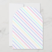 Invitation fête d'anniversaire avec licorne. (Dos)