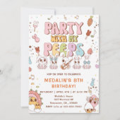 Invitation Fête d'anniversaire avec mes potes (Devant)