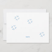 Invitation Fête d'anniversaire avec nuitée (Dos)