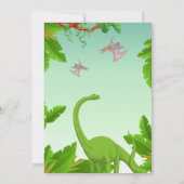Invitation Fête d'anniversaire Aventure Dinosaure (Dos)