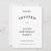 Invitation Fête d'anniversaire Bichon Frise (Dos)