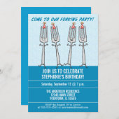 Invitation Fête d'anniversaire bifurquante drôle (Devant / Derrière)