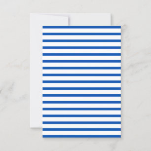 Invitation Fête d'anniversaire bleu et blanc rayé