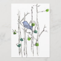 Fête d'anniversaire Bluebird Tree Nature Art