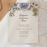 Fête d'anniversaire Bohème Vintage Floral tous âge
