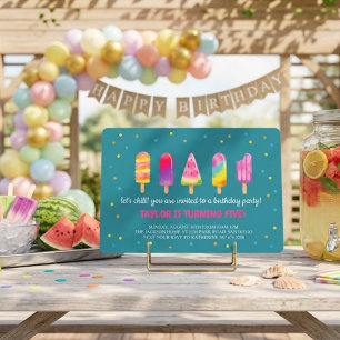 Invitation Fête d'anniversaire Bonjour l'été