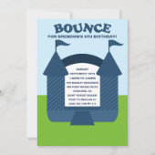 Invitation Fête d'anniversaire Bounce Bounce House (Devant)