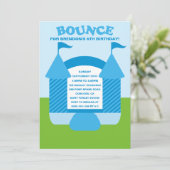 Invitation Fête d'anniversaire Bounce Bounce House (Debout devant)