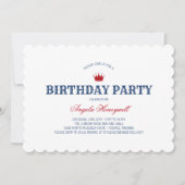 Invitation Fête d'anniversaire BRITANNIQUE de drapeau (Devant)