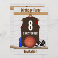 Invitations Faire Part Cartes Anniversaire Basket Ball Zazzle Be