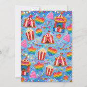 Invitation Fête d'anniversaire Carnaval Pop-It (Dos)