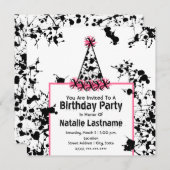 Invitation Fête d'anniversaire - Casquette du Black Paint Spl (Devant / Derrière)