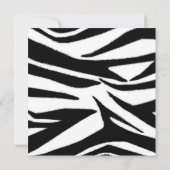 Invitation Fête d'anniversaire - Casquette du parti Zebra Pri (Dos)