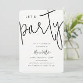 Invitation Fête d'anniversaire Celebration (Debout devant)