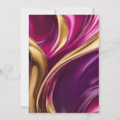 Invitation Fête d'anniversaire-C'est la fête Flow Abstrait te (Dos)