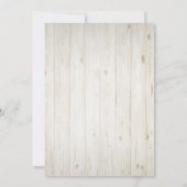 Invitation Fête d'anniversaire Champagne Verre Bois Chaîne Lu (Dos)