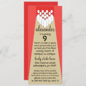 Invitation Fête d'anniversaire chanceuse red delicious de (Devant / Derrière)