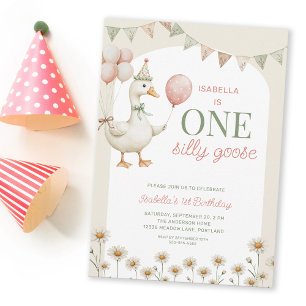Invitation Fête d'anniversaire charmante de la première année