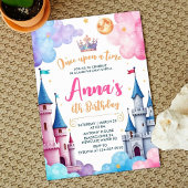Invitation Fête d'anniversaire Château Princesse